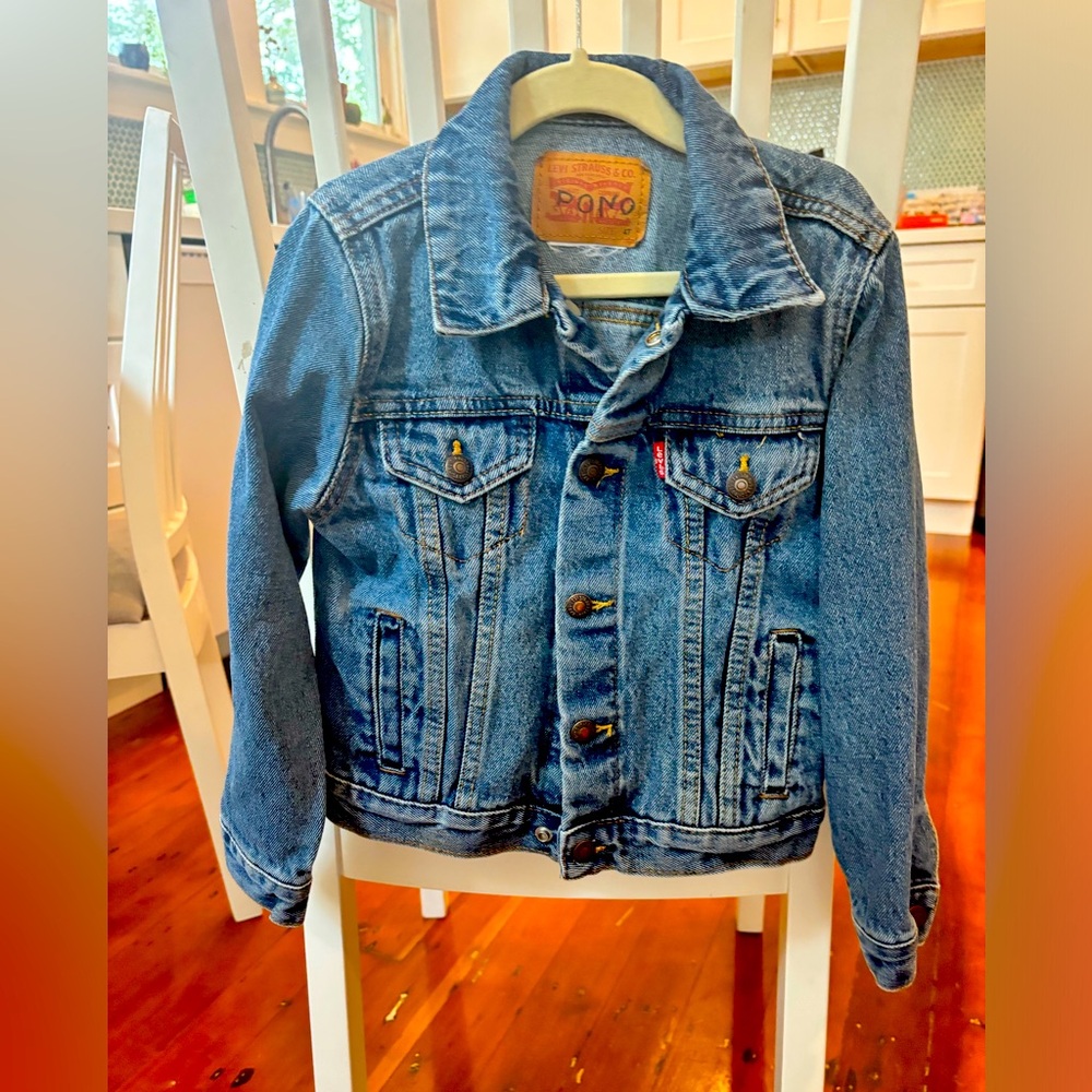 Levi Strauss original denim jacket kids size 4T